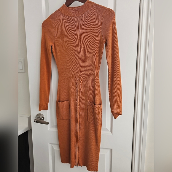 Room Service dress from Mendocino. Long sleeves.Stretchy. Sz M. No flaws. - Picture 2 of 6
